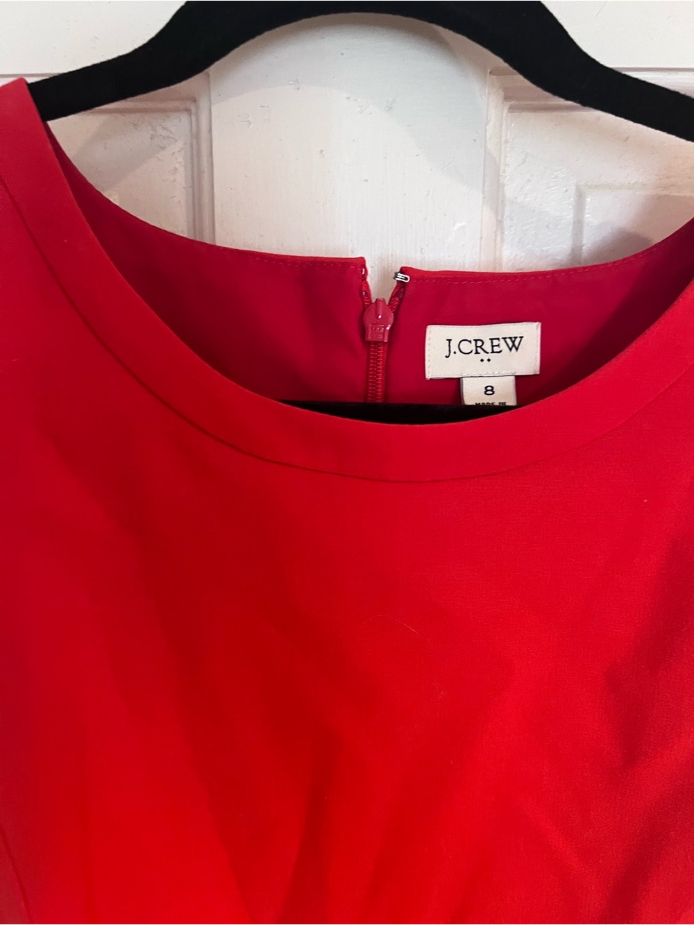 J. Crew Red Sleeveless Sheath Tunic Top